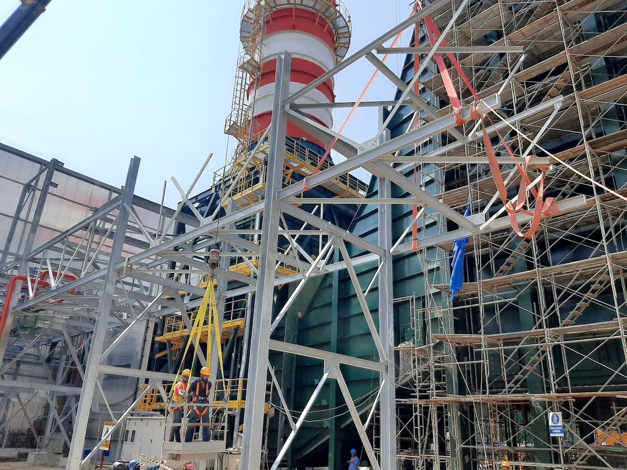Plant steel and piping